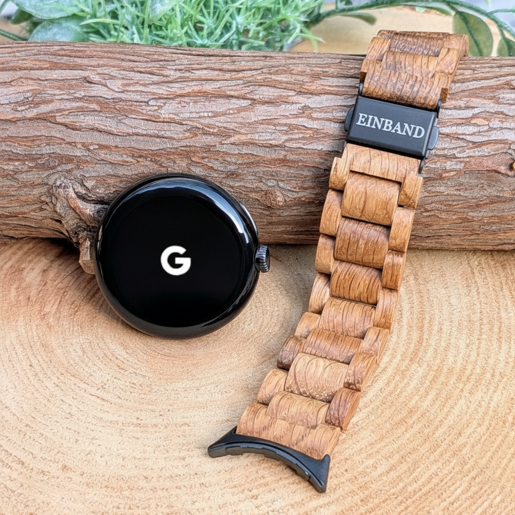 EINBAND Google Pixel Watch 天然木バンド Oak Wood