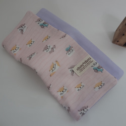 20cm角*ナマケモノ*8重やわらかガーゼハンカチ*2枚セット ハンカチ