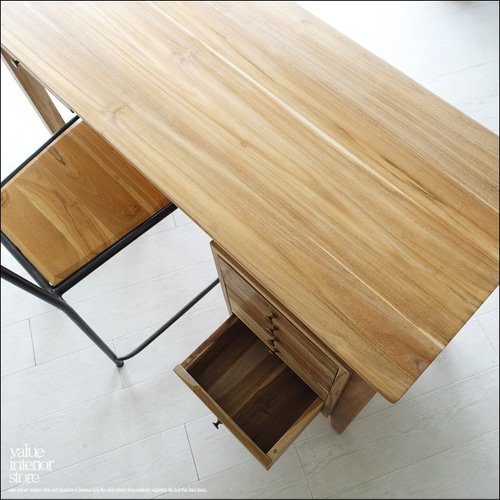 チーク　無垢　机　デスク　Better Teak 一人暮らしに 北欧 チーク デスク エクステンション 北欧ビンテージ家具CLOVERKY