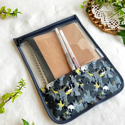 リバティのすっきりスリムなペンケース メドウテイルズ フレンチカラー