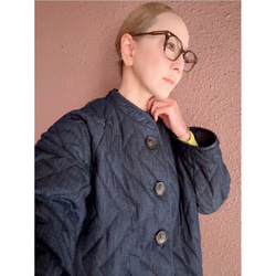 選擇您的長度❤️輕盈保暖❤️牛仔布料❤️原創縫線❤️人字形絎縫❤️加厚牛仔外套 第2張的照片