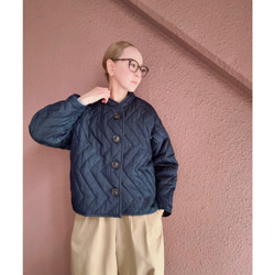 選擇您的長度❤️輕盈保暖❤️牛仔布料❤️原創縫線❤️人字形絎縫❤️加厚牛仔外套 第6張的照片