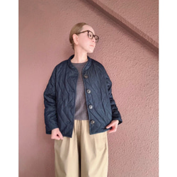 選擇您的長度❤️輕盈保暖❤️牛仔布料❤️原創縫線❤️人字形絎縫❤️加厚牛仔外套 第12張的照片