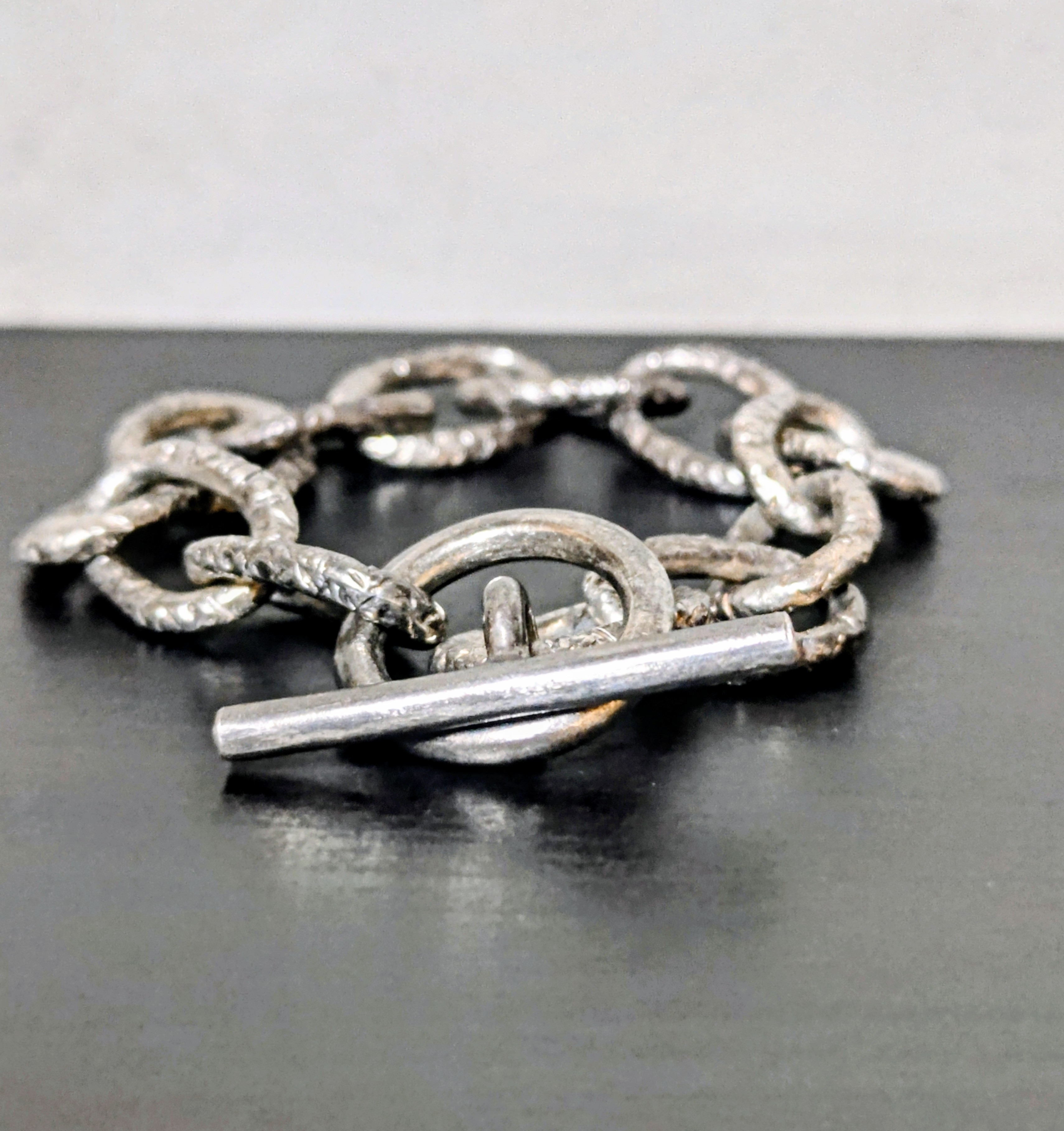 純銀製　ブレスレット　チェーンブレスレット　バングル　シルバー　金属アレルギー対応