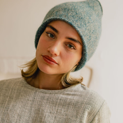 羊駝脖圍 - 霧藍 第5張的照片