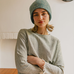 羊駝脖圍 - 霧藍 第7張的照片