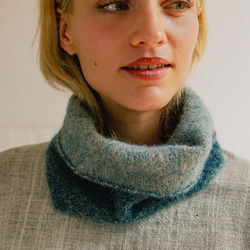 羊駝脖圍 - 霧藍 第3張的照片