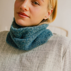 羊駝脖圍 - 霧藍 第2張的照片