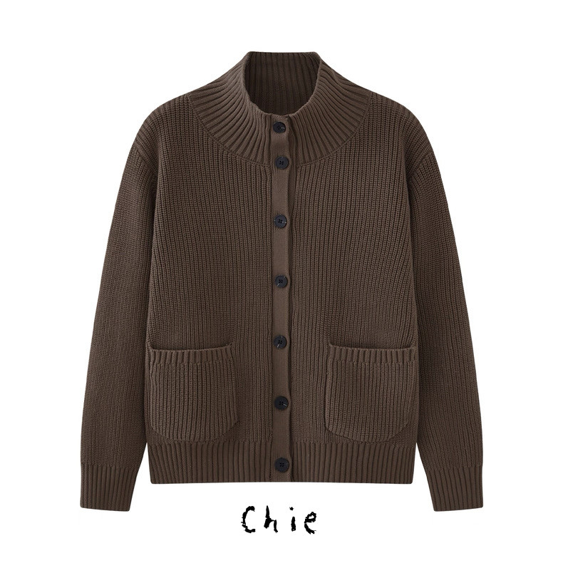 【秋冬の支度】 レディース カーディガン 前開き 綿100％