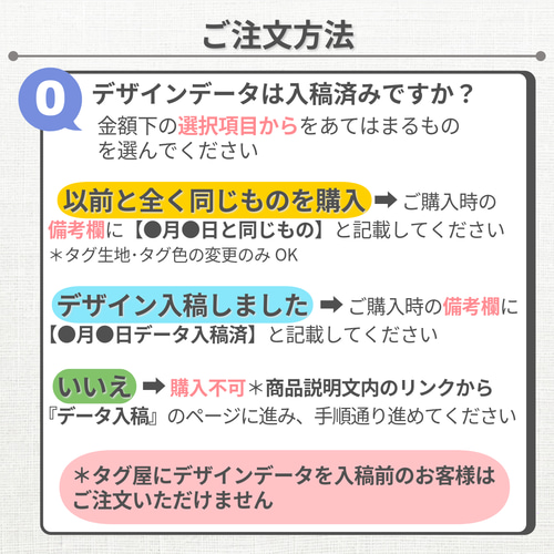 オーダーメイドピスネーム / 挟みタグ ＼あなたのデザインそのままに