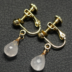 SALE】【14KGF】ドロップ形スノーフレークオブシディアンの1粒