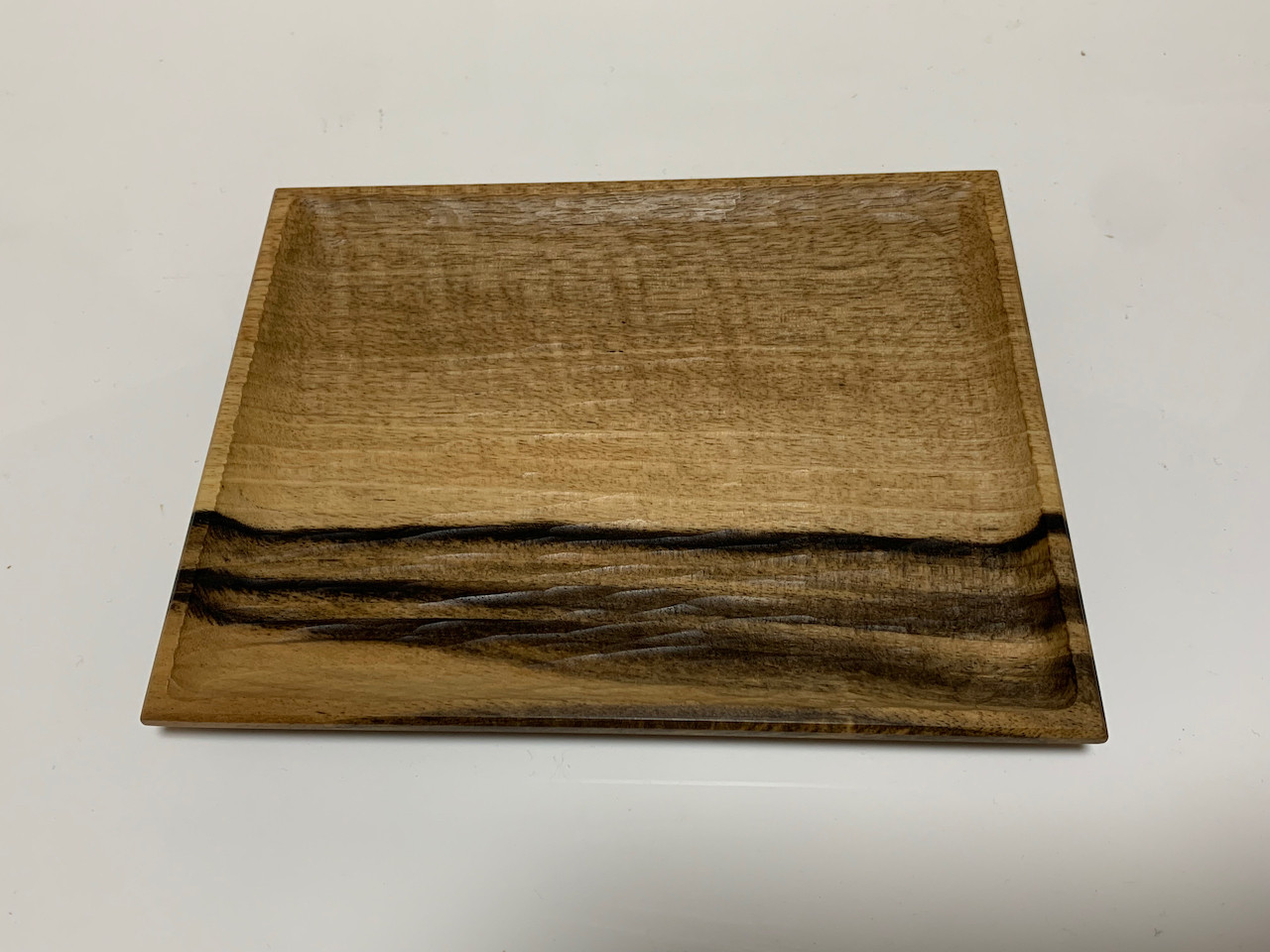 黒柿の角トレイ