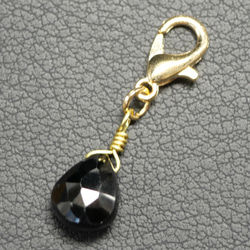 SALE】【14KGF】ドロップ形スノーフレークオブシディアンの1粒