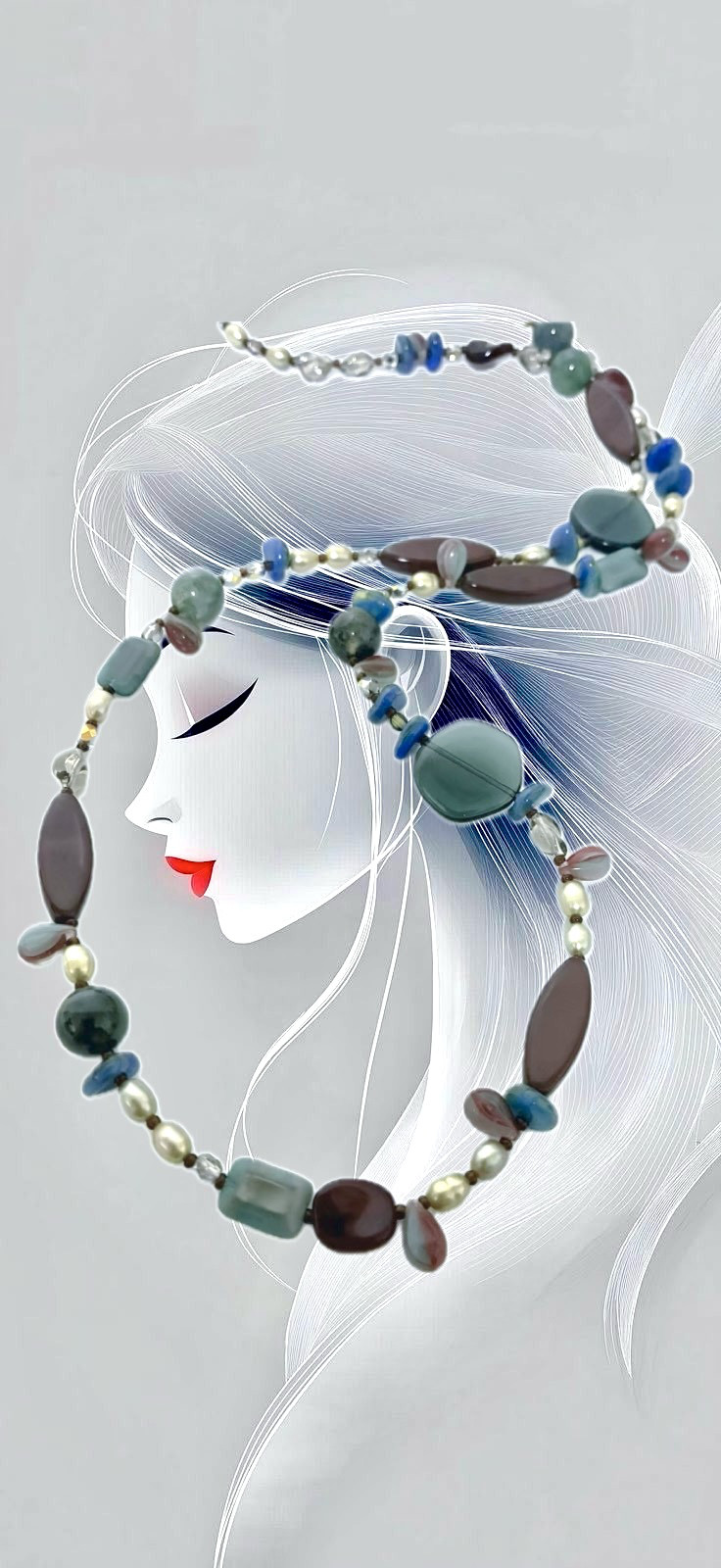 ヨーロッパビーズネックレス