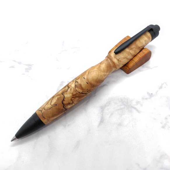 栃の木軸ボールペン（モンキーポッドの替え木軸セット）シャープペンシルに変更可 2枚目の画像