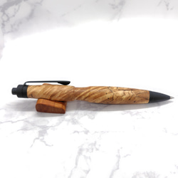 栃の木軸ボールペン（モンキーポッドの替え木軸セット）シャープペンシルに変更可 7枚目の画像