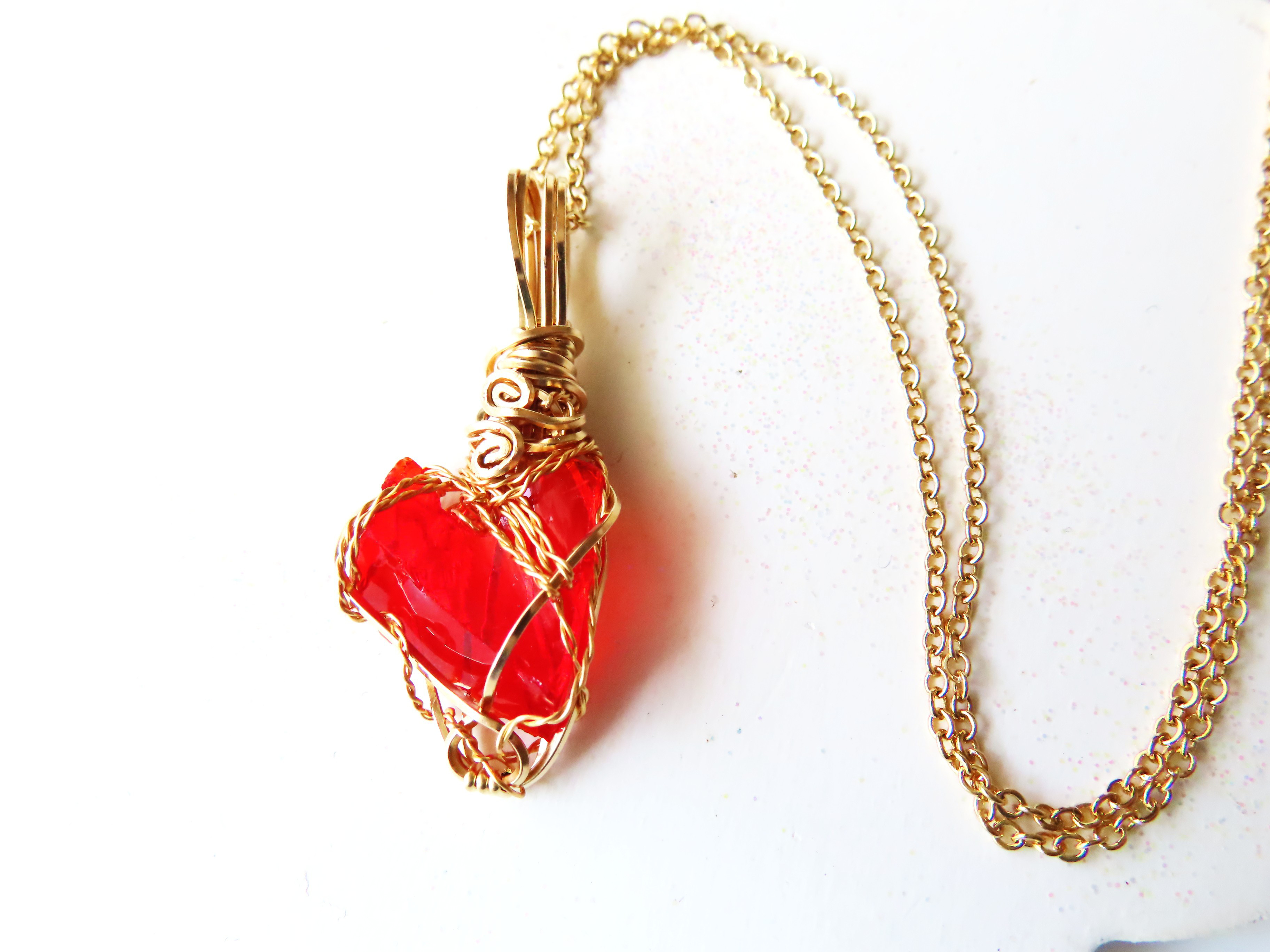 アンダラクリスタル　レムリアンサンライズ　ペンダント　　「内なる情熱、魂の炎」