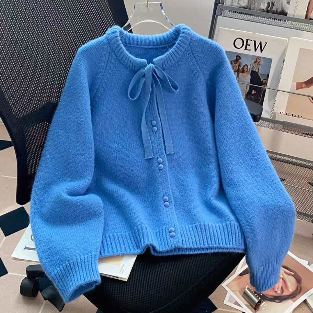 大人が着たいお洒落なカーディガン、前開きニットセーター、ジャケット、手編み毛糸厚模様 秋冬限定 厚手