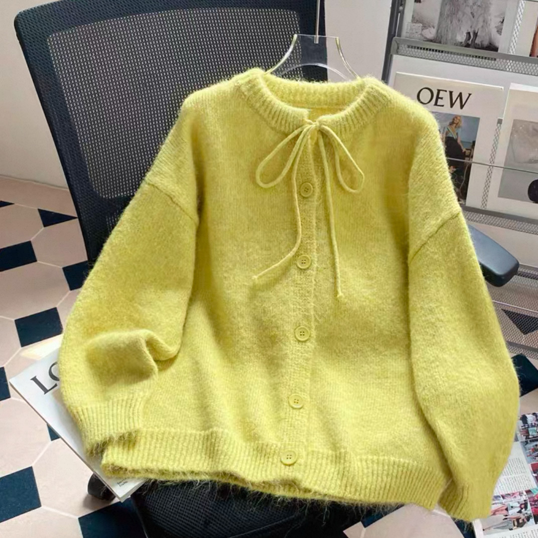 大人が着たいお洒落なカーディガン、前開きニットセーター、ジャケット、手編み毛糸厚模様 秋冬限定 厚手