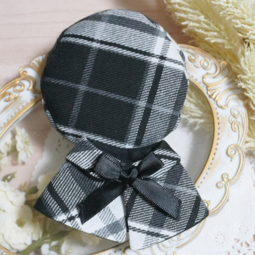 10cm〜12cmぬい服 【4色展開】クラシカルチェックケープ(ベレー帽追加