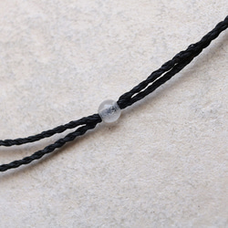 ルチルクォーツ天然石マクラメネックレスmac441エスニックアジアンエキゾチックなアレルギーフリーのアクセサリー 6枚目の画像