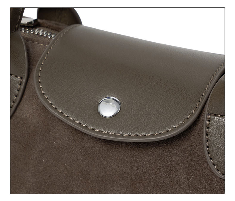 スエード調レザーのミニショルダー｜ふんわり柔らかな質感を楽しむ2WAYバッグ