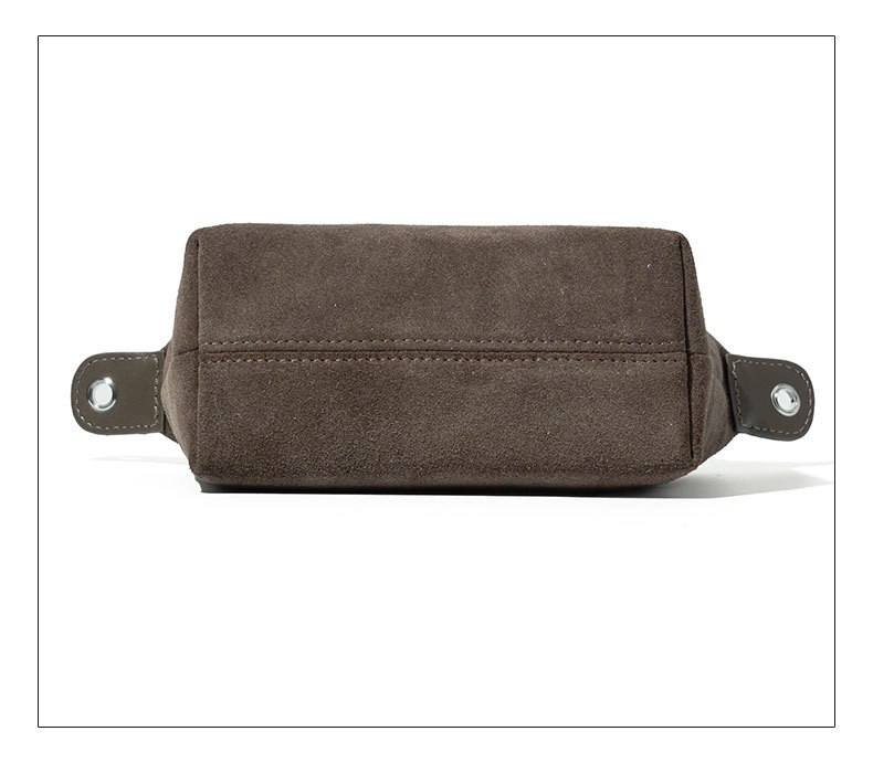 スエード調レザーのミニショルダー｜ふんわり柔らかな質感を楽しむ2WAYバッグ