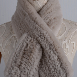 新品 限定☆上品なミンクの編込みベレー帽 ページュ/レデイース毛皮