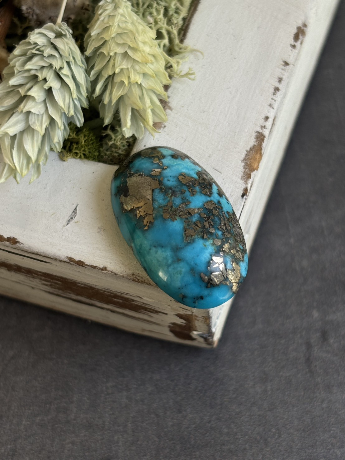 ペルシャンターコイズ|イラン産ターコイズ パイライト マトリクス ルース 01 天然石