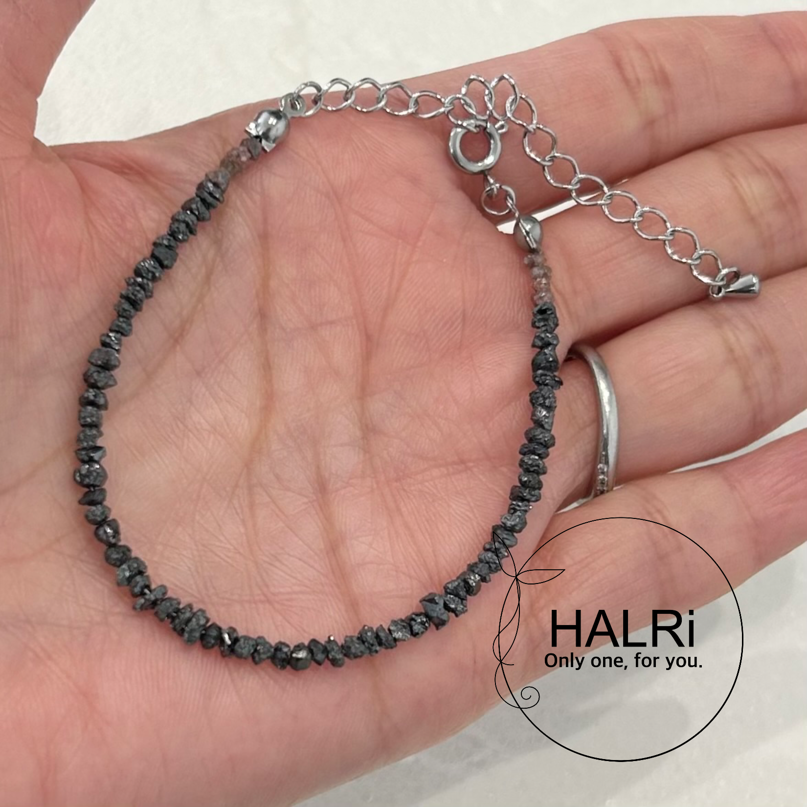 ブラック&ブラウンダイヤモンドブレスレット