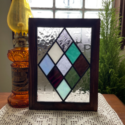 ステンドグラス パネル 昭和レトロ ガラス引き戸 その他インテリア雑貨
