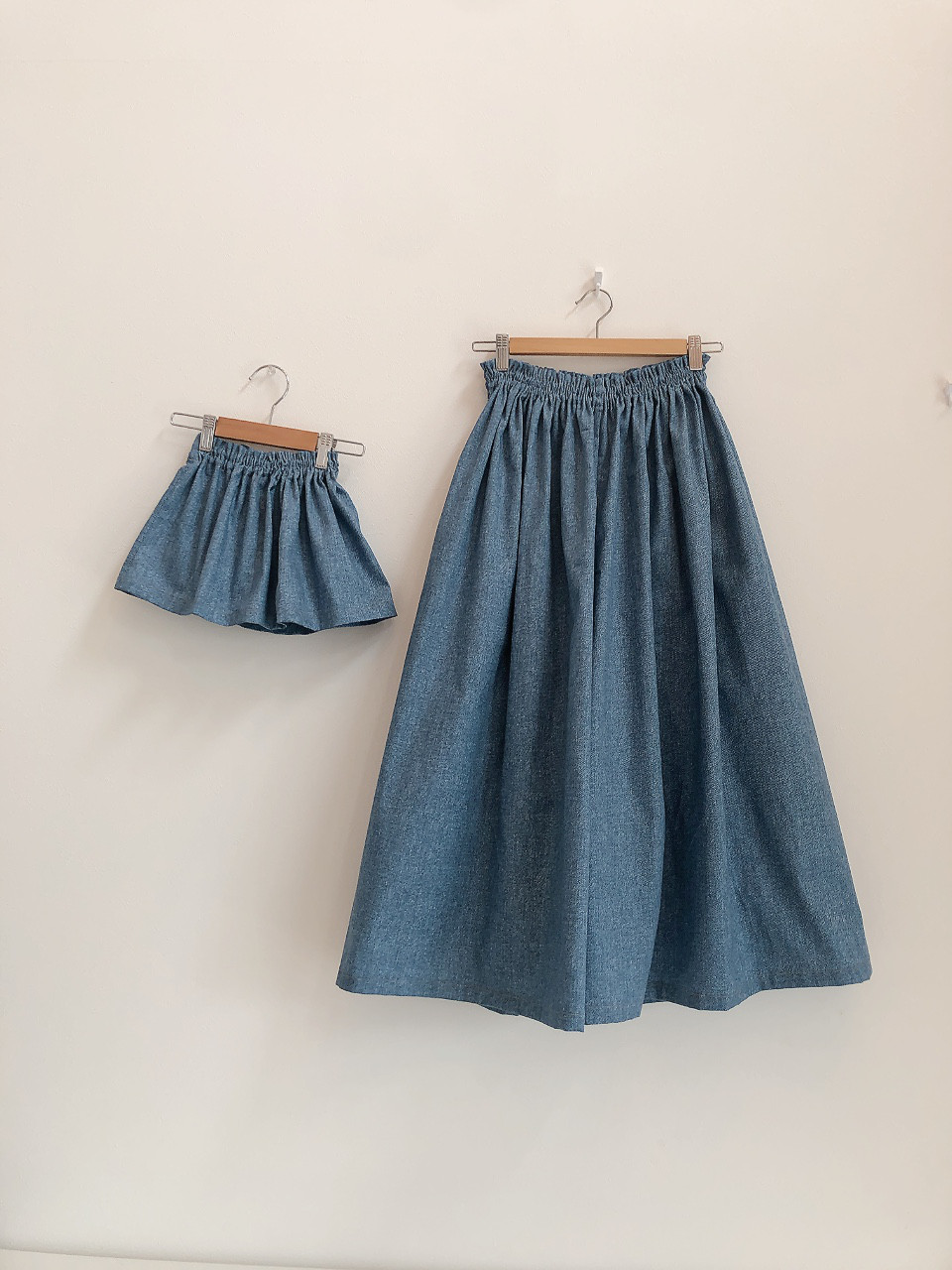 親子コーデ　2点セット　スカンツ　ミニスカート　100 110 春　夏　秋　冬