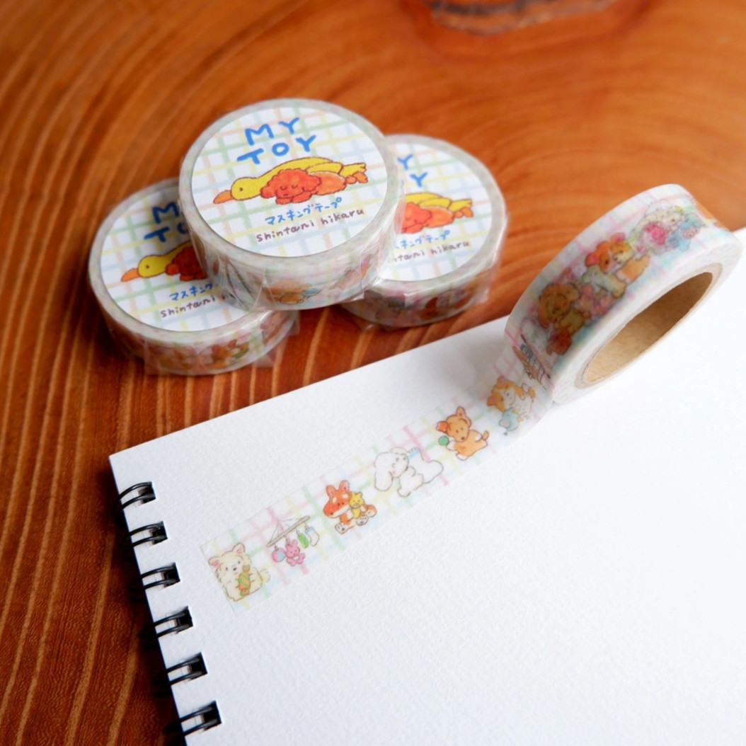 【30個セット】マスキングテープ／MY TOY（DOG）