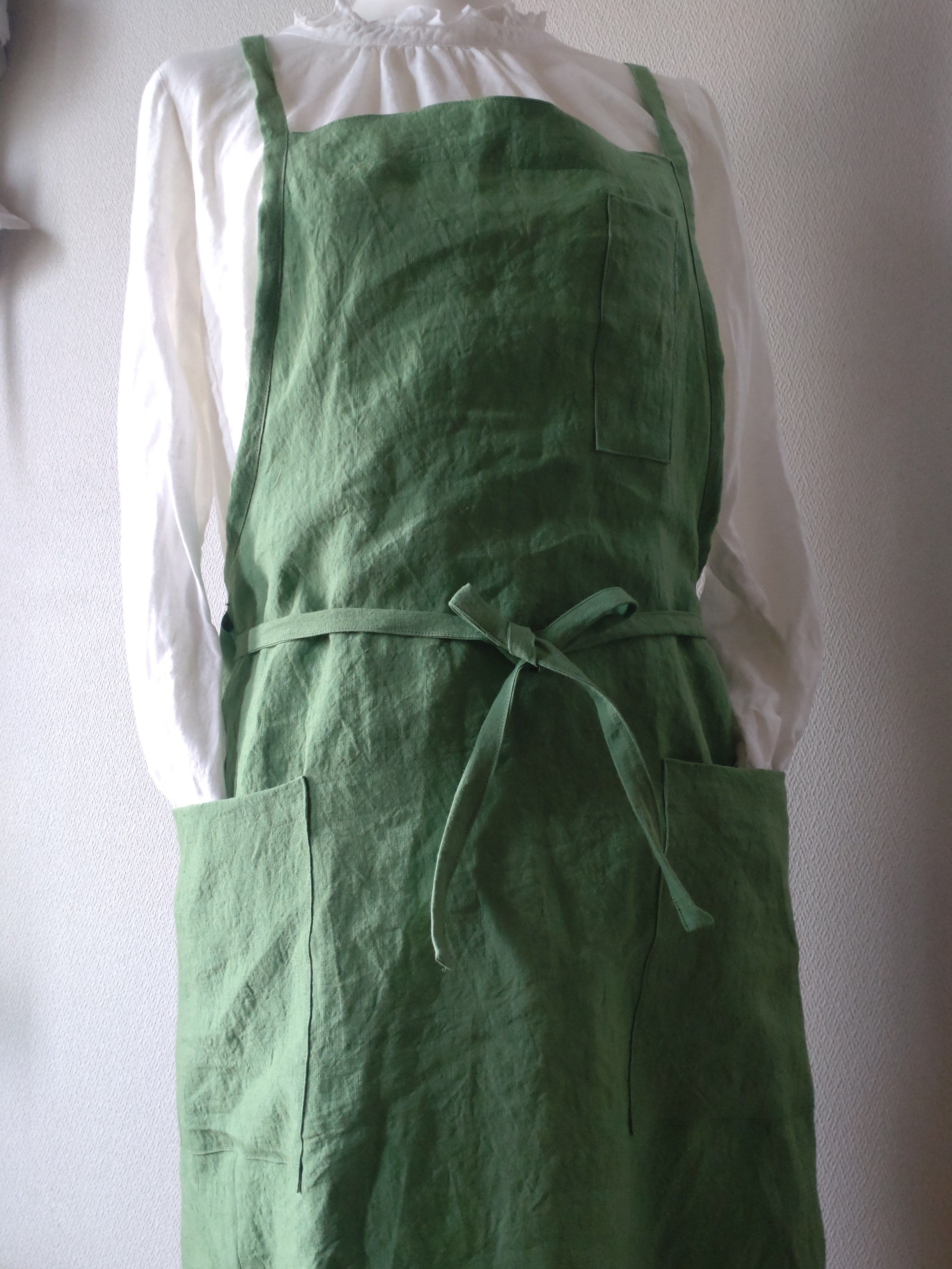 リネン100%☆3wayエプロン