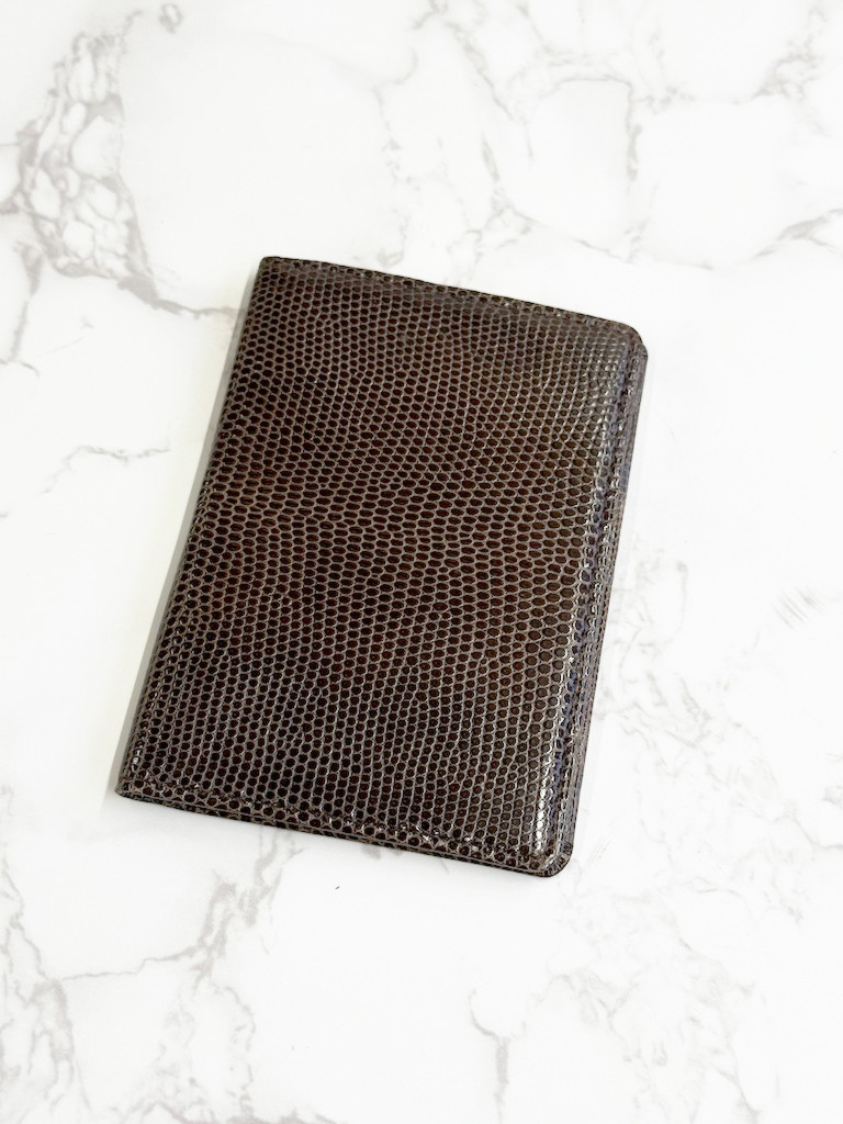 日本製　リザード　薄型　パスケース　ICケース　IDケース　カードケース　名刺入れ　上質　トカゲ革　定期入れ