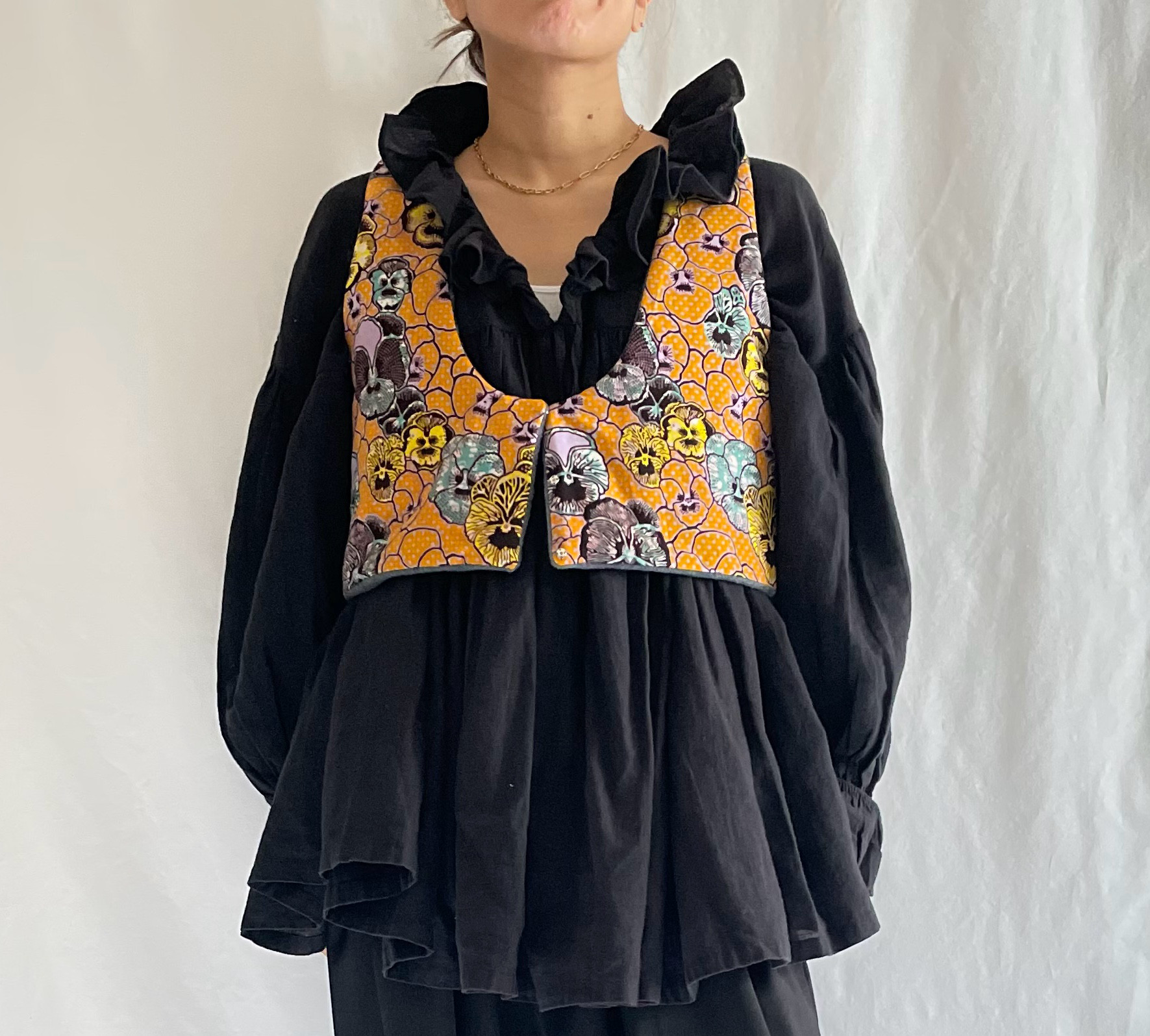 もこもこベスト(パンジー)