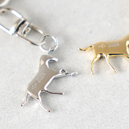 2026『Horse』Keyring ／ Brass 馬 うま 新年 キーリング Kumpel by p