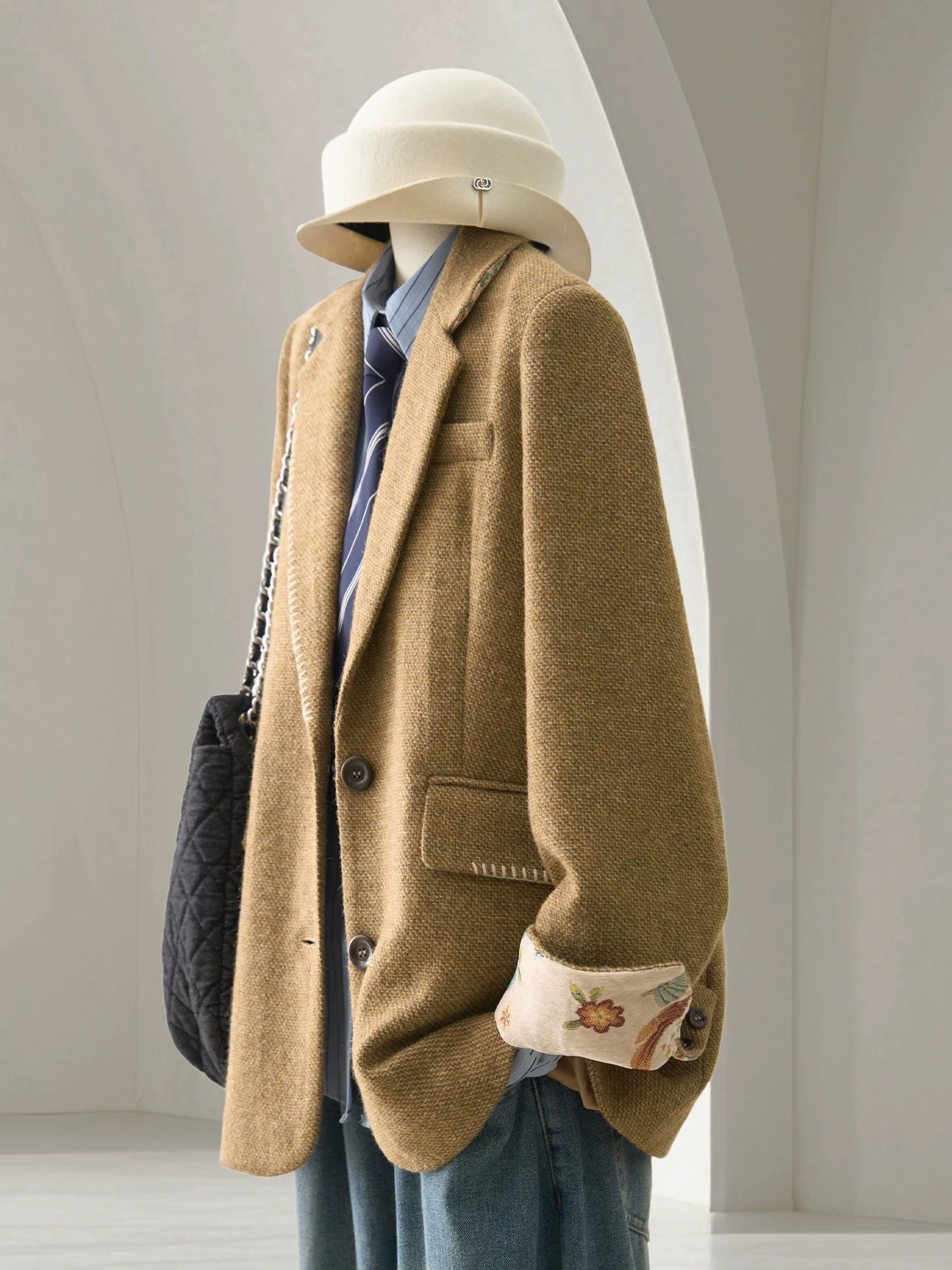 保温力高い大人の羊毛コート、羊毛（ウール）コート 冬のコート 防寒対策 冬支度新作 受注生産