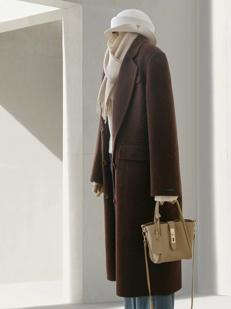 保温力高い大人の羊毛コート、羊毛（ウール）コート 冬のコート 防寒対策 冬支度新作 受注生産