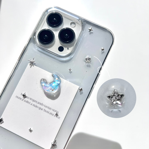 【ららページ】スマホケース R181 moon&star iPhoneケース スマホケース ハンドメイドケース iPhone