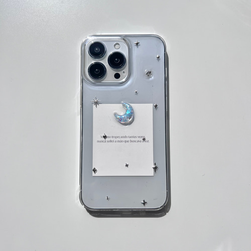 【ららページ】スマホケース R181 moon&star iPhoneケース スマホケース ハンドメイドケース iPhone