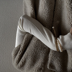 ーlayer pearl braceletー　サージカルステンレス　チェーンブレード　ブレスレット　パールアクセサリー 8枚目の画像