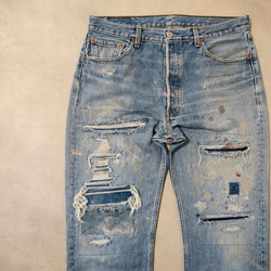 パッチワークリペア ビンテージ 50s～60s デニム カバーオール