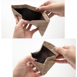 ミニウォレット 【 フィオレッティ チェック柄 ネームプレート 名入れ 】 ミニ財布 三つ折り財布 文字入れ HE69U 11枚目の画像