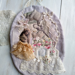 オピちゃんのピンクッション　アンティークレース オピちゃんのピンクッション アンティークレース 人気作家さま