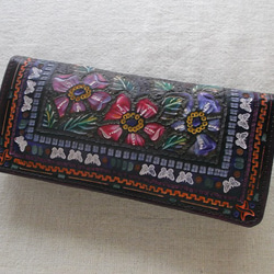 ほぼ日手帳カズン対応 レザー手帳カバー 刻印＆拭き染め A5サイズ 手帳