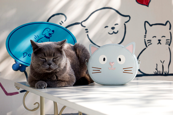 新商品キャンペーン中！かわいい猫ショルダーバッグ  親子おそろいもOK！ 11枚目の画像