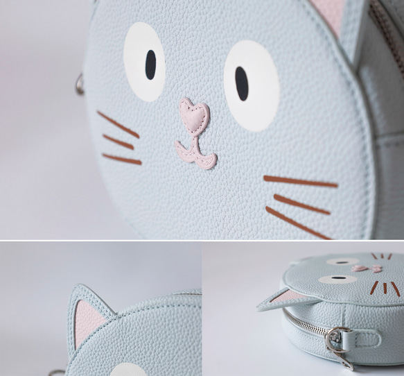 新商品キャンペーン中！かわいい猫ショルダーバッグ  親子おそろいもOK！ 17枚目の画像