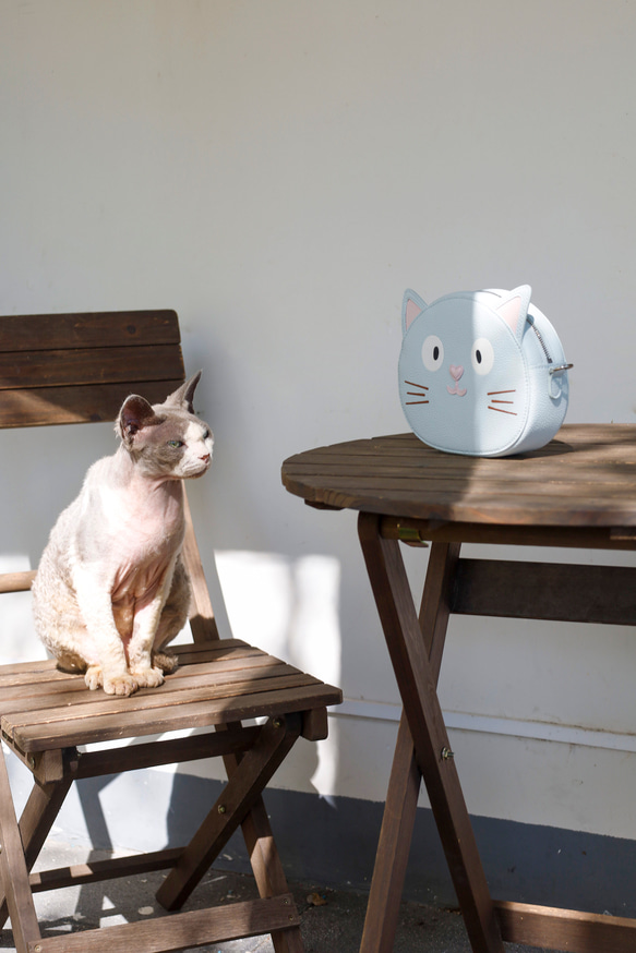 新商品キャンペーン中！かわいい猫ショルダーバッグ  親子おそろいもOK！ 5枚目の画像