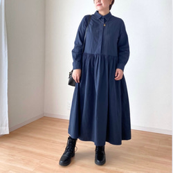 ゆったりめ☆デニムリメイク☆ワンピース☆パッチワーク デニム